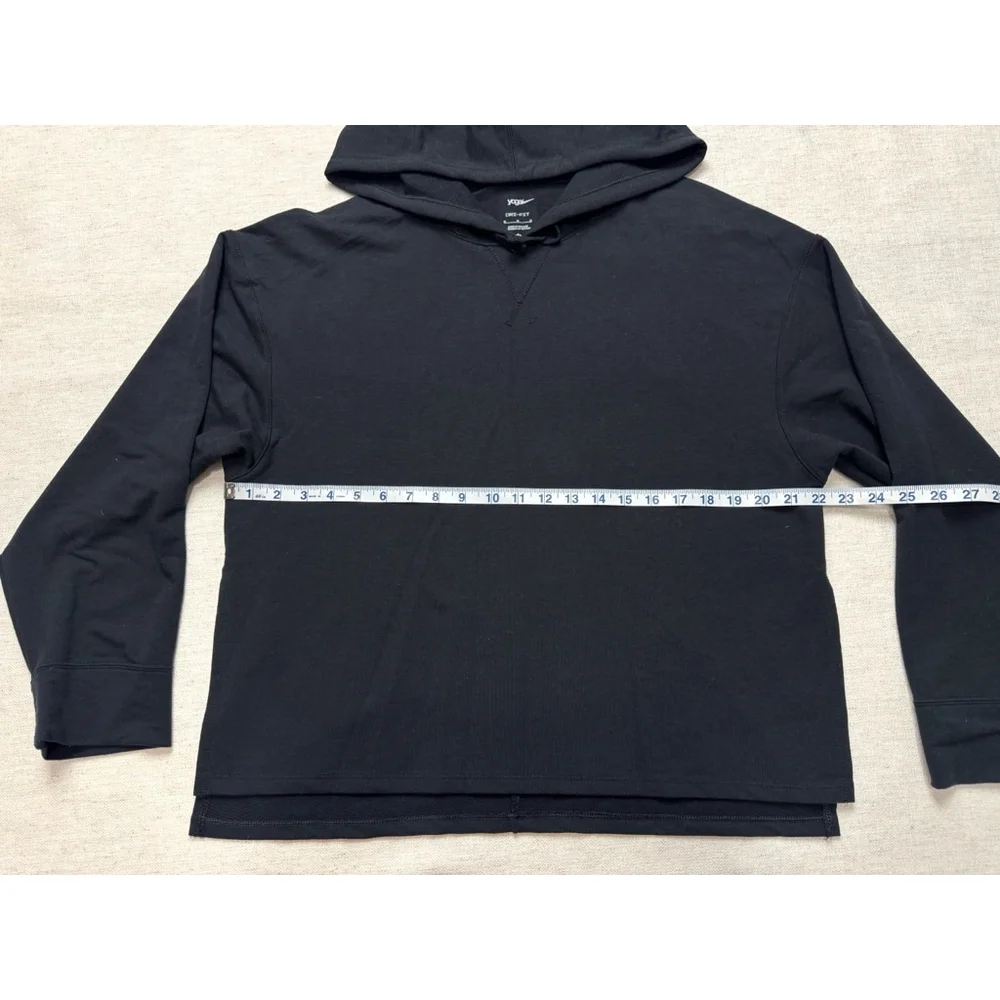 Nike Yoga Dri-Fit Hoodie Women’s Medium Black Lightweight Activewear Training At